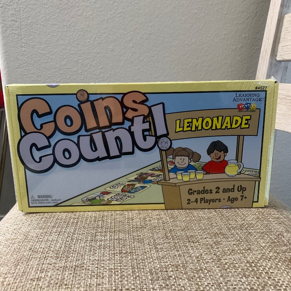 Coins Count Learning Advantage Toy/Game #4527 Grades 2 & Up NEW & Sealed